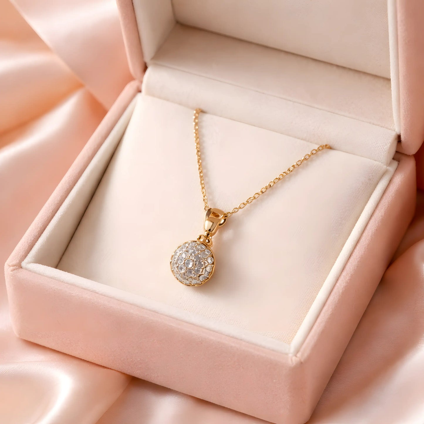 Svetlucava ogrlica "sfera".